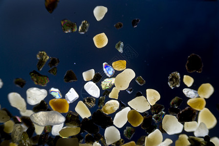 沙粒宝石显微镜火山极化光学光谱纹理石头显微矿物质背景图片