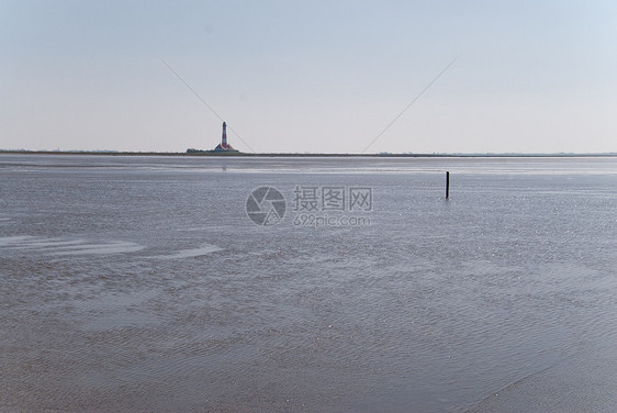 海滩沙滩季节地平线海岸泥滩天空图片