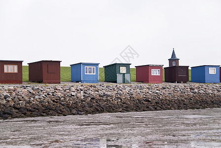 显示器潮汐地海滩小屋泥滩建筑物低潮海岸天空棚屋房屋图片