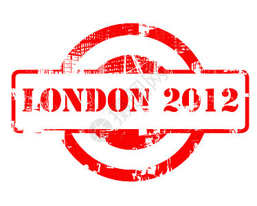 2012年伦敦邮票商业竞技红色圆圈长方形图形化印象运动文档图片