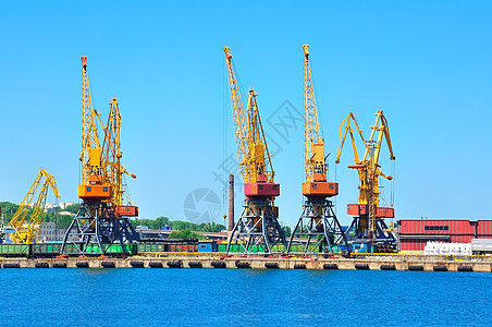 造船厂码头建造货运工业船运航海建筑黄色商业出口图片