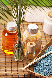 斯帕和美 芳香和油瓶子毛巾浴室液体疗法石头皮肤治疗绿色身体图片