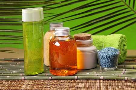 斯帕和美 芳香和油皮肤奢华产品肥皂温泉疗法浴室瓶子绿色生活图片