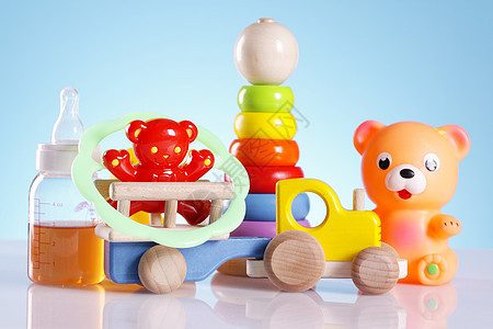 婴儿玩具礼物圆形拨浪鼓儿童男生新生童年黄色塑料孩子图片
