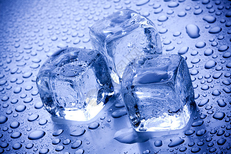 蓝色冰块水素材蓝色背景的冰雪立方体冰块水滴冰箱寒冷寒意水晶背景