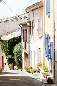 法国普罗旺斯建筑学外观街道世界百叶窗房子村庄建筑位置图片