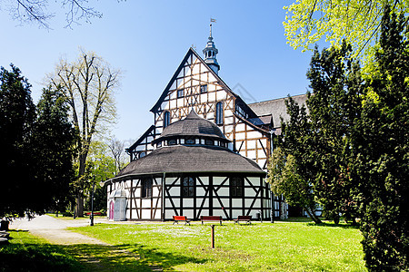 波兰西里西亚Swidnica的木制教堂世界遗产世界结构景点外观教会旅行历史性位置历史图片