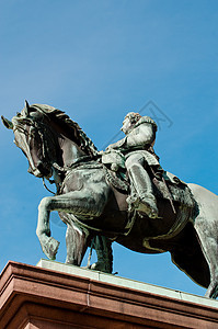 卡尔约翰国王雕像旅行艺术马术吸引力纪念碑历史雕塑首都蓝色地标图片