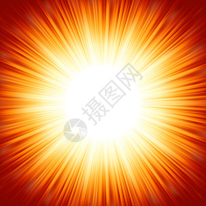 红色橙色中心夏日太阳照明破裂 EPS 8图片