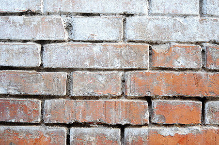 旧砖墙材料水平水泥建筑学风化房子棕色红色建筑墙纸图片
