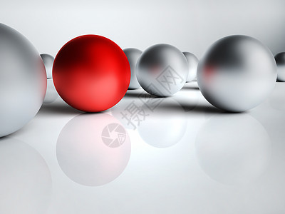 红球概念团体合金反射金属团队领导者图片