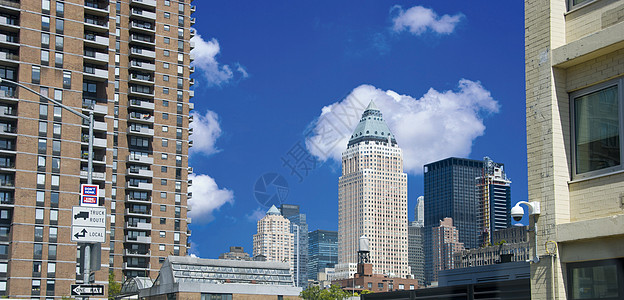 纽约市的街道旅游商业镜片市中心旅行建筑学交通时间出租车正方形图片