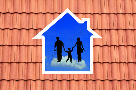 家庭之上的图标房屋住宅木头妻子女士孩子父亲男人棕榈儿子母亲图片