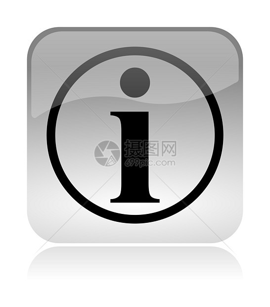 信息 信息 网络界面图标玻璃状药片网站指导帮助按钮服务白色反射图片