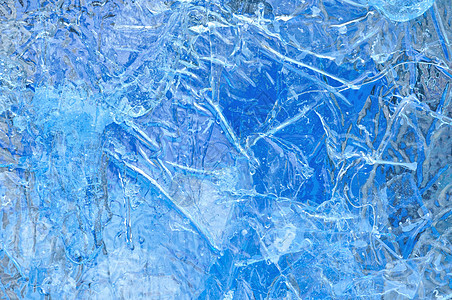 人工冰山的纹理背景立方体寒意玻璃反射冰柱蓝色水晶冰箱折射水滴图片
