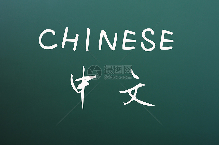 中文以黑板背景写成图片