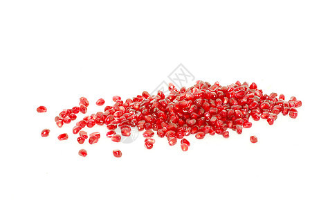 石榴浆果宏观红色食物白色石榴水果背景图片