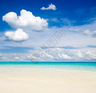 海 海海景天空阳光蓝色海浪假期支撑晴天海洋热带图片