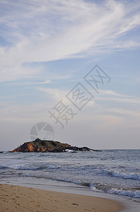 在斯里兰卡Mirissa海滩美丽的一天图片