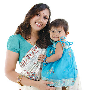 印第安母亲和女婴图片