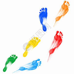 人的脚印痕迹艺术品脚趾艺术紫色邮票团队烙印身份创造力图片