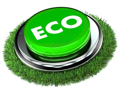 生态按钮绿色全球拍卖光泽度活力气候插图背景图片