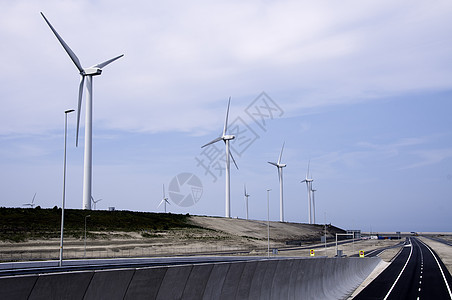 荷兰的新部分称为第二个maasvlakte图片