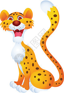 切塔卡通漫画哺乳动物乐趣丛林荒野母狮艺术品动物猎豹猫科热带图片