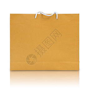 孤立的棕色纸购物袋礼物商品开支塑料零售顾客包装店铺市场销售图片