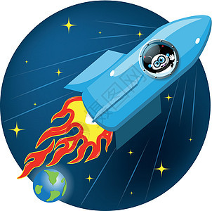 宇宙空间蓝色旅行世界科学火焰地球天空火箭宇宙天文学图片