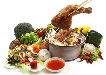 整只鸡中国菜生活筷子工作室胡椒多样性烹饪白色饮食美食作品背景