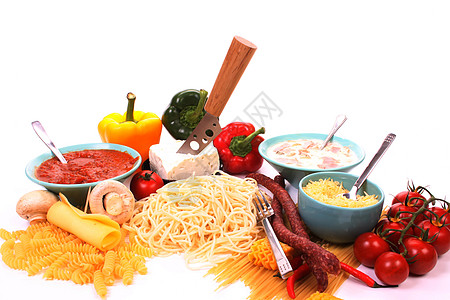 意大利面烹饪寒冷煮沸硬质辣椒小麦面条料理图片