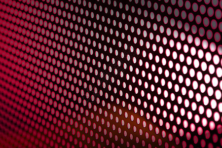 抽象金属纹理背景圆形工业高光合金控制板床单材料盘子穿孔红色图片