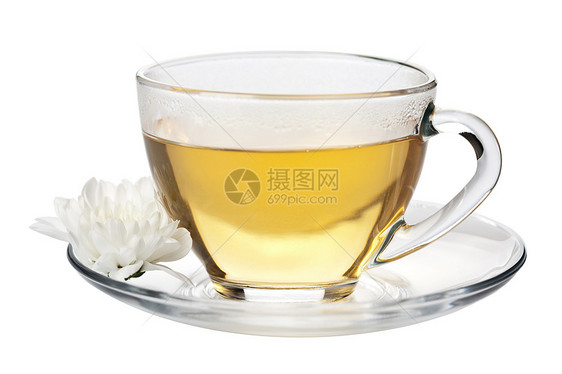 绿茶和白花杯 与世隔绝图片