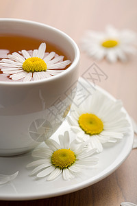 香草茶和甘菊花图片