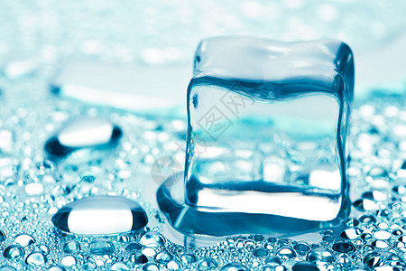 融化冰块蓝色冻结调子水分液体环境生态立方体冰箱反射图片