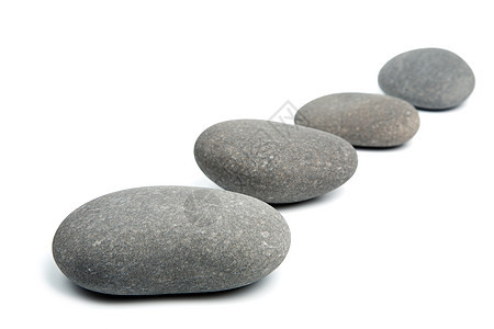 孤立的灰色温泉石平衡冥想奢华白色石头岩石药品治疗身体环境图片