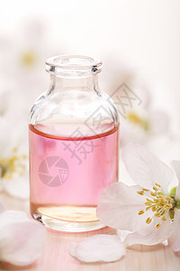 必需的油和鲜花治疗玻璃护理按摩草本植物药品香气瓶子菊花芳香图片