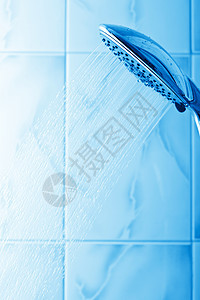 淋浴洒水器流动宏观合金蓝色房间溪流火花液体运动图片