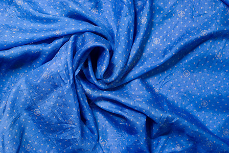 丝绸织蓝色材料缝纫背景图片