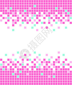 Mosaic 背景卡片白色网络马赛克装饰粉色插图墙纸正方形装饰品图片