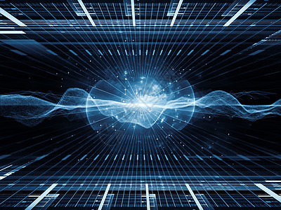 技术的几何学墙纸计算数字代码边界蓝色科学插图黑色网格图片