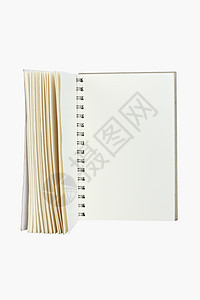 空白背景 纸张螺旋白色笔记本软垫笔记回忆床单金属记事本绿色图片