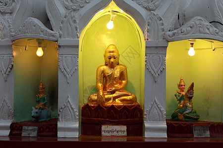 buddha 图像金子宗教神社座位宝塔寺庙雕像佛塔精神图片