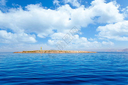 Formentera岛Gastabi灯塔埃斯帕多尔天堂旅行波浪天空海滩旅游海洋小岛蓝色海岸图片