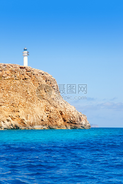 海洋光之灯塔观光台蓝色地标大灯天堂海滩海景海岸假期旅游天空图片