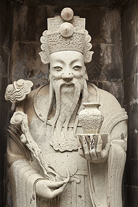 八个神像之一女性上帝精神寺庙神社雕刻仪式怜悯文化菩萨背景图片