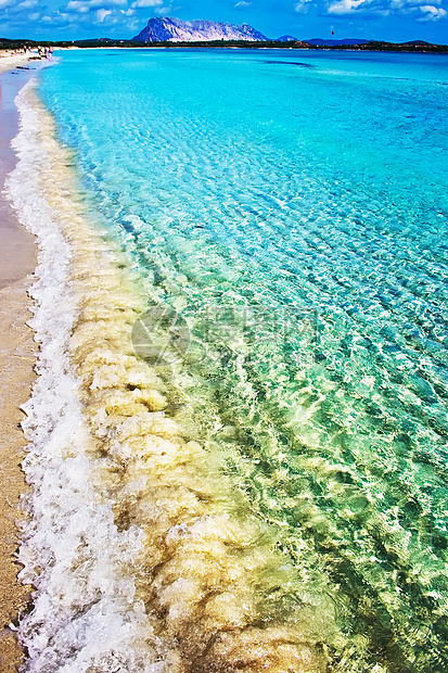 完美的海滩风景海浪反射阳光假期支撑享受游泳海景蓝色图片