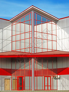 现代建筑反射技术公司办公室建筑学玻璃商业天空经济金融图片