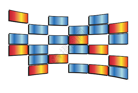 矢量色 TV 屏幕背景图片